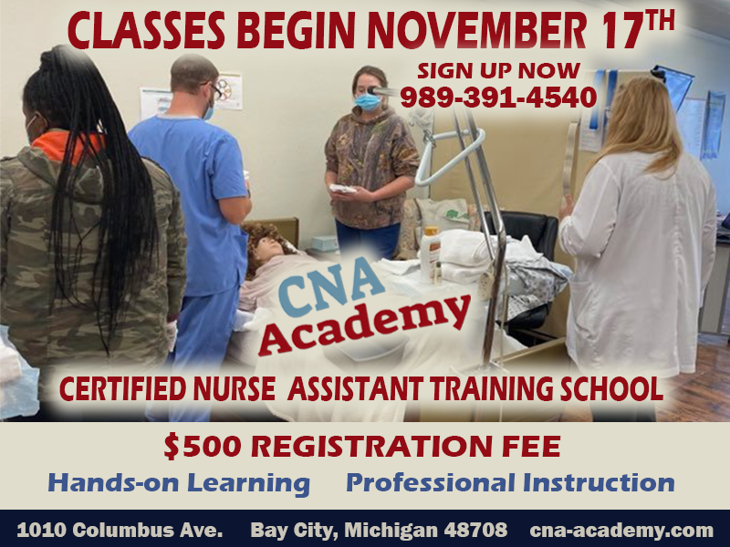 CNA ACADEMY - Classes begin 11-17