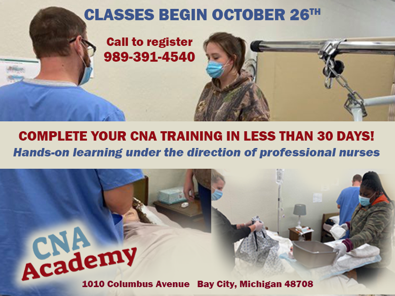 CNA ACADEMY - Hands On Learning Oct 26 classes